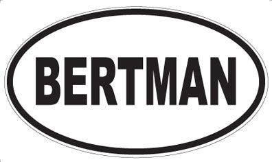 BERTMAN - Oval Magnet
