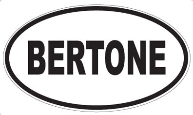 BERTONE - Oval Magnet