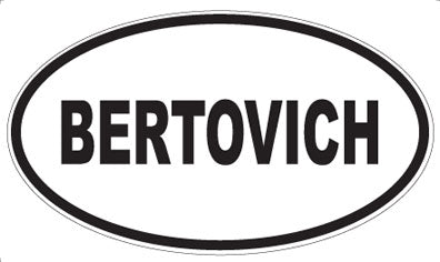 BERTOVICH - Oval Magnet