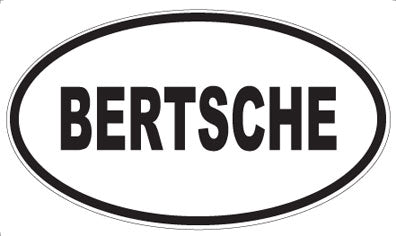 BERTSCHE - Oval Magnet