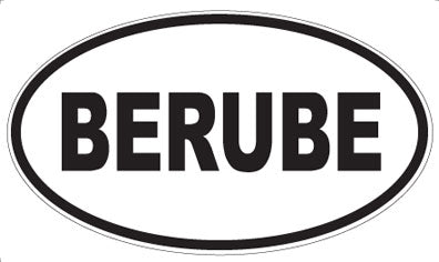 BERUBE - Oval Magnet