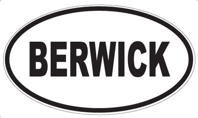 BERWICK - Oval Magnet