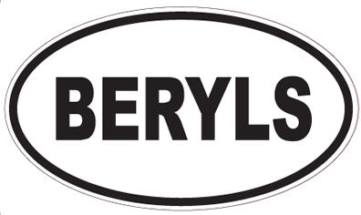BERYLS - Oval Sticker