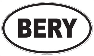 BERY - Oval Magnet