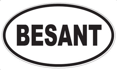 BESANT - Oval Magnet