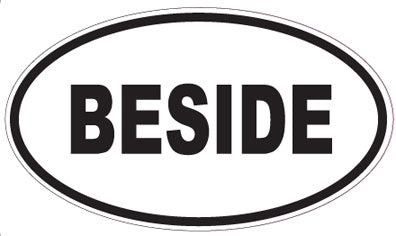 BESIDE - Oval Sticker