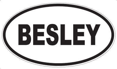 BESLEY - Oval Magnet