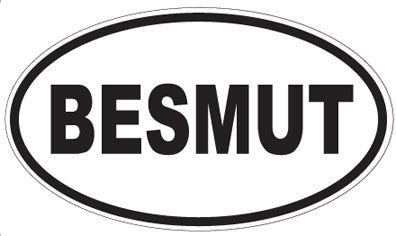 BESMUT - Oval Sticker