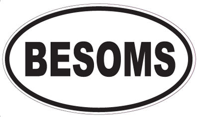 BESOMS - Oval Sticker