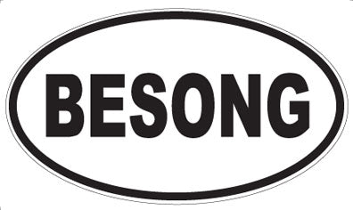 BESONG - Oval Magnet