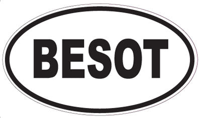 BESOT - Oval Sticker