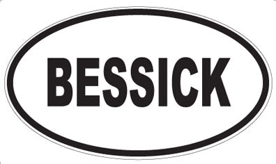 BESSICK - Oval Magnet