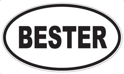 BESTER - Oval Magnet