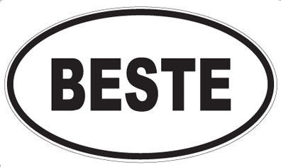 BESTE - Oval Magnet