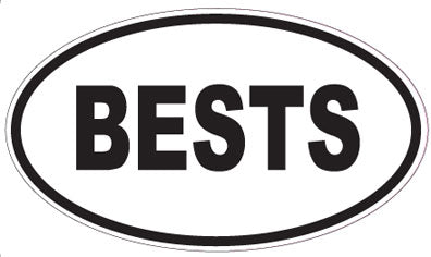 BESTS - Oval Sticker