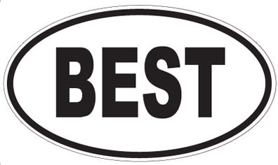 BEST - Oval Sticker