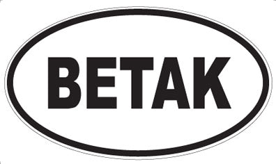 BETAK - Oval Magnet