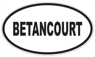 BETANCOURT - Oval Magnet