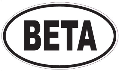 BETA - Oval Sticker