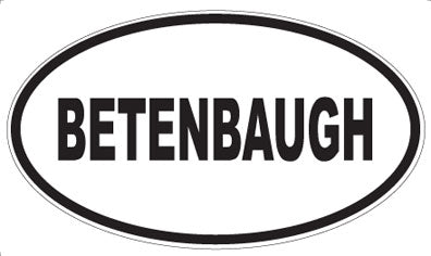 BETENBAUGH - Oval Magnet