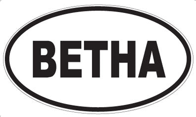 BETHA - Oval Magnet