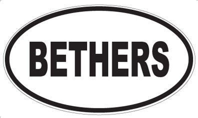 BETHERS - Oval Magnet