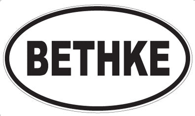 BETHKE - Oval Magnet