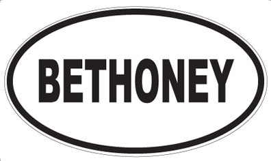 BETHONEY - Oval Magnet