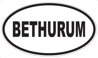 BETHURUM - Oval Magnet