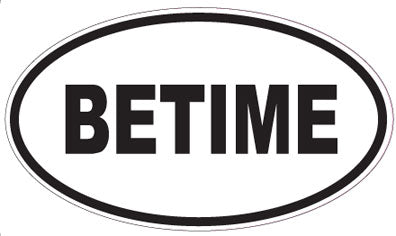BETIME - Oval Sticker