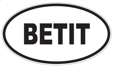 BETIT - Oval Magnet