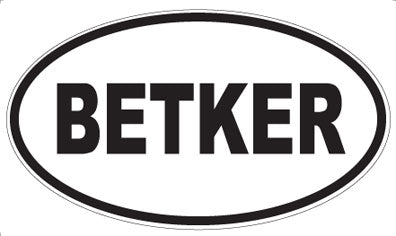 BETKER - Oval Magnet