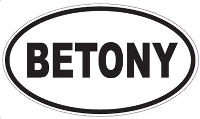 BETONY - Oval Sticker