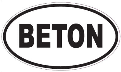 BETON - Oval Magnet