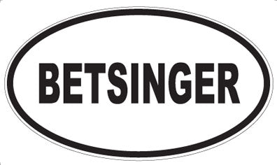 BETSINGER - Oval Magnet