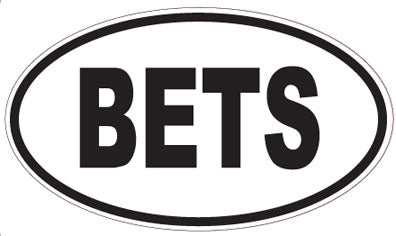 BETS - Oval Sticker