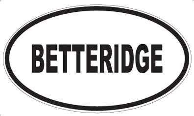 BETTERIDGE - Oval Magnet