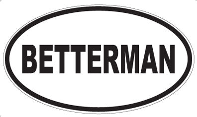 BETTERMAN - Oval Magnet
