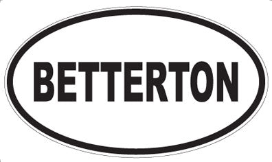 BETTERTON - Oval Magnet