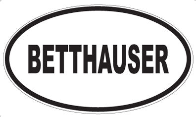 BETTHAUSER - Oval Magnet