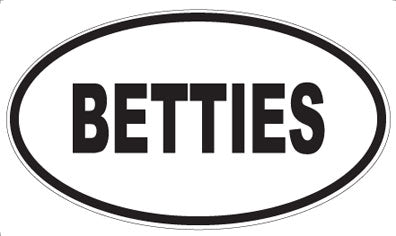 BETTIES - Oval Magnet