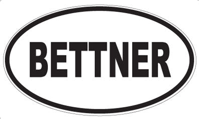 BETTNER - Oval Magnet