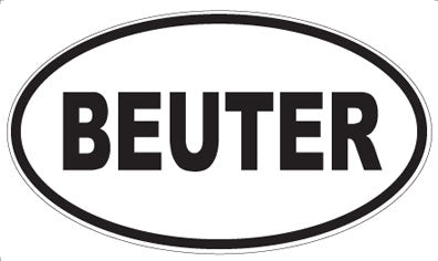 BEUTER - Oval Magnet