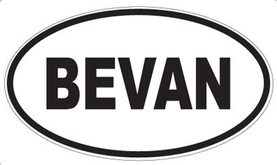 BEVAN - Oval Magnet