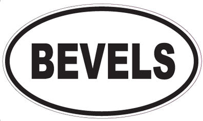 BEVELS - Oval Sticker