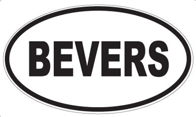 BEVERS - Oval Magnet