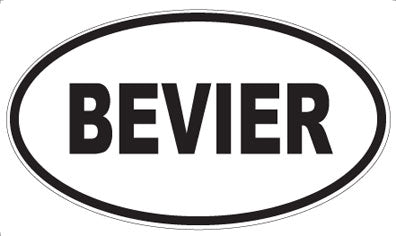 BEVIER - Oval Magnet