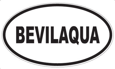 BEVILAQUA - Oval Magnet