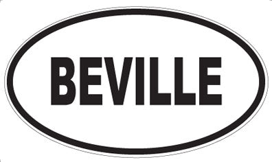 BEVILLE - Oval Magnet