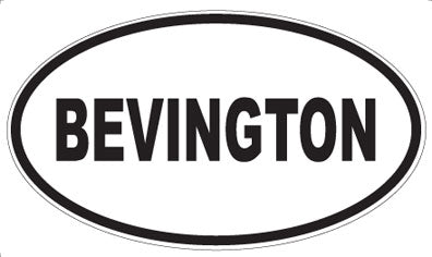 BEVINGTON - Oval Magnet